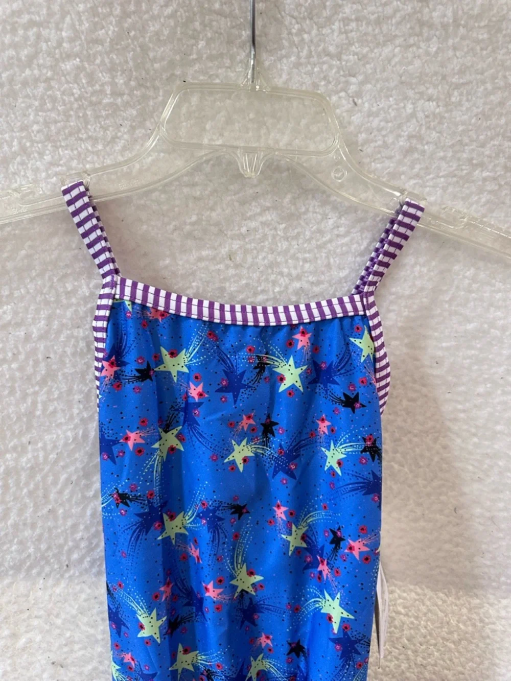 Girls' Blue Star Print One-Piece Uglies Swimsuit